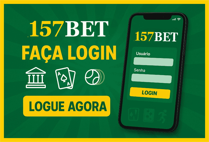 Imagem destacando login seguro na 157BET para novos usuários